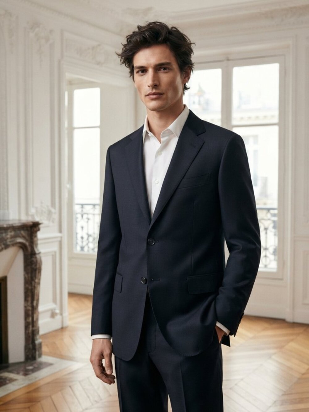 Boss Hugo Boss Classic Men's Black Blazer Timeless Tailoring Size 48L